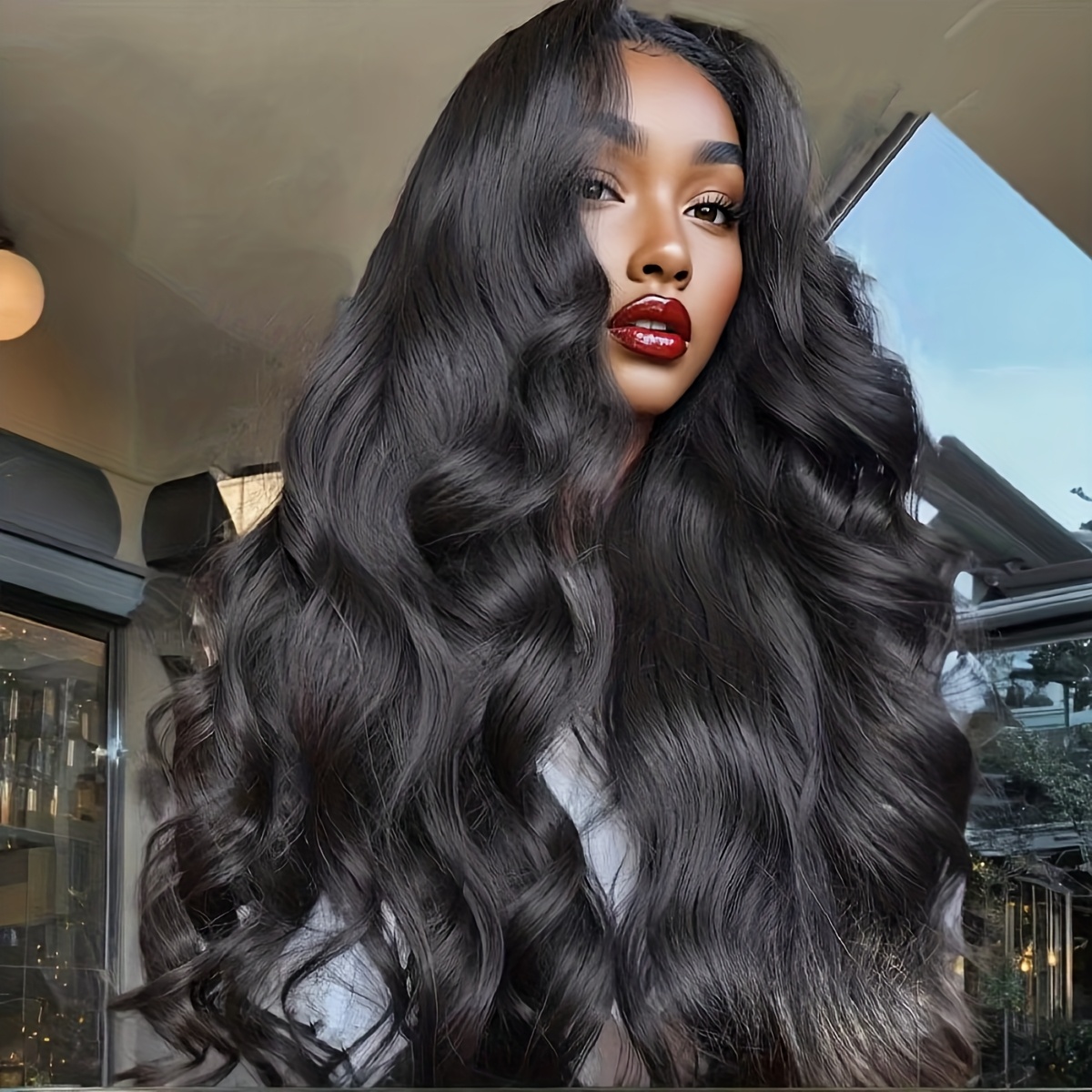 Hd Lace Frontal Wig Human Hair Pre Plucked - 200% 밀도 바디 웨이브 레이스 프론트