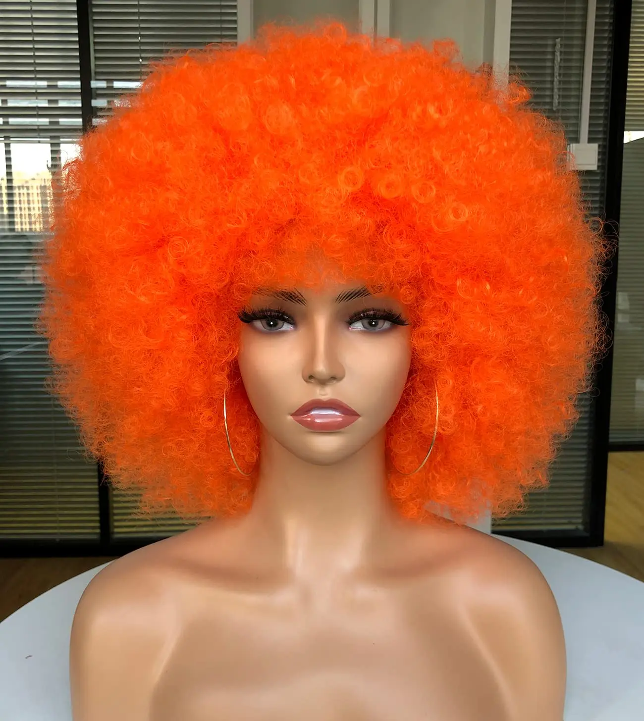흑인 여성용 아프로 곱슬 합성 가발, 큰 탄력, 내추럴 - Synthetic Braided Wigs For Black Women 리뷰 및 가격