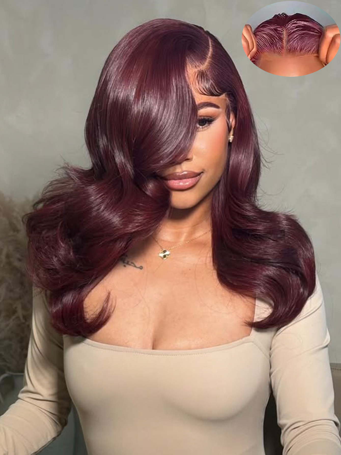붙이고 바로 나갈 수 있는 글루리스 가발 인모 레드 버 - Glueless Wear And Go Human Hair Wig 리뷰 및 가격