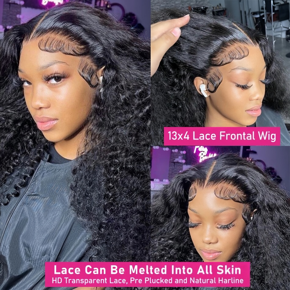 200 밀도, 40인치 길이의 깊은 웨이브 스타일 레이 - Lace Front Wigs 리뷰 및 가격