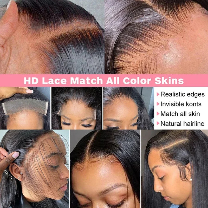 HD 투명 360 전면 4X4 클로저 가발 스트레이트  - Lace Front Wigs 리뷰 및 가격