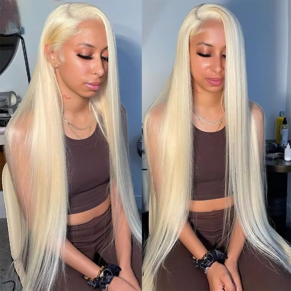 30인치, 46인치, 본 스트레이트 스타일, 613번  - Hd Lace Frontal Wig Human Hair Pre Plucked 리뷰 및 가격