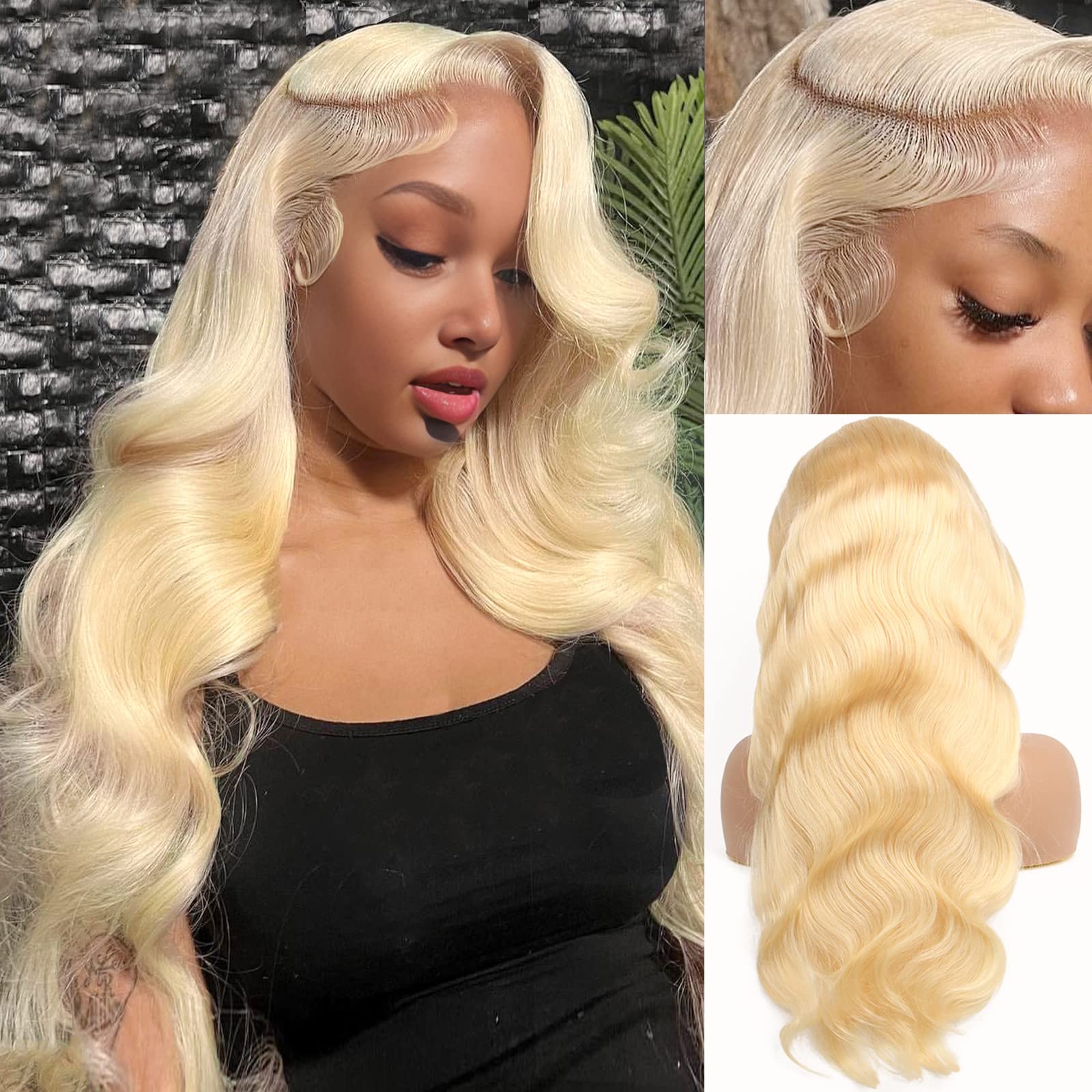 13x6 레이스 프론트 613 인모 바디 웨이브 금발  - 613 Blonde Body Wave Lace Front Wig 리뷰 및 가격
